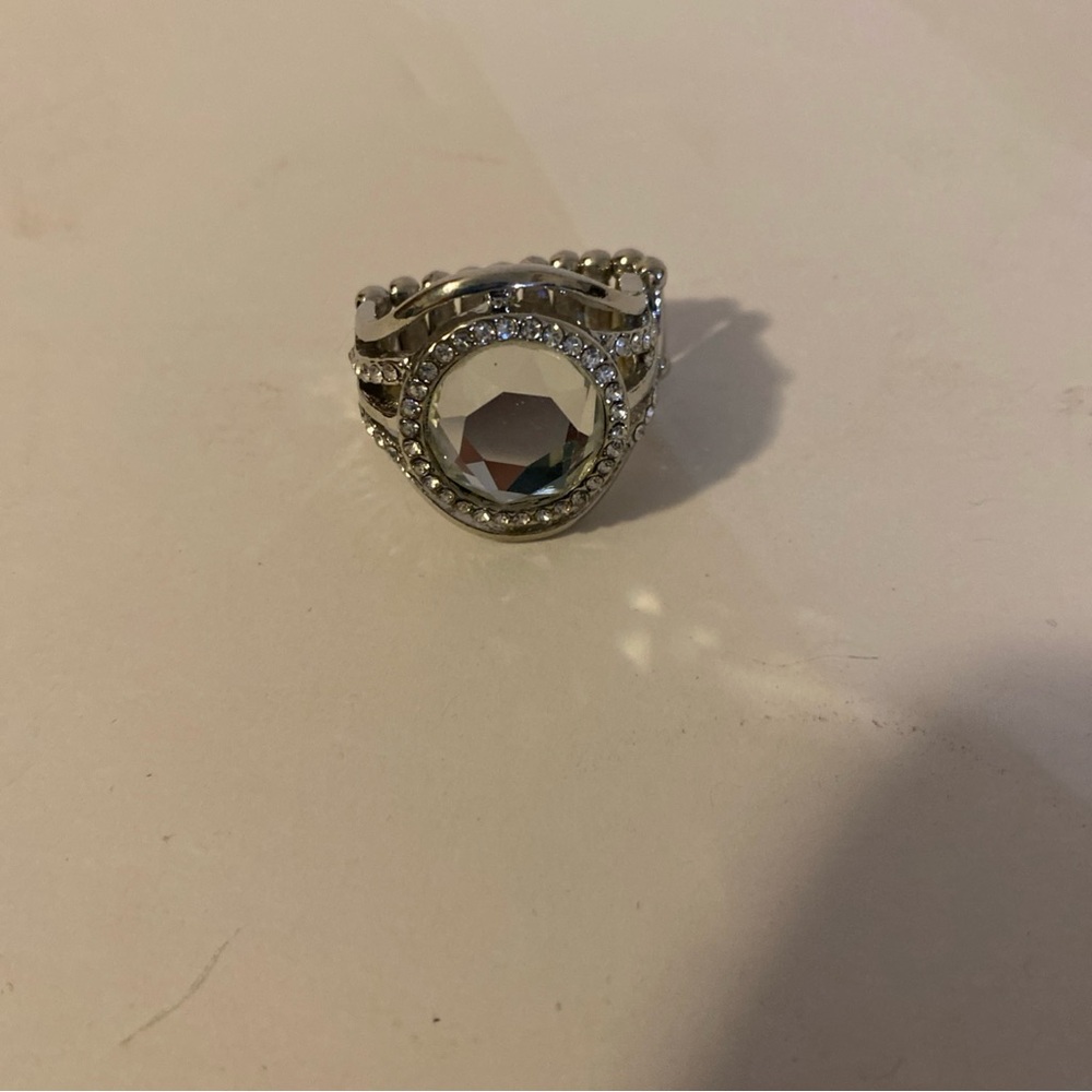 Paparazzi Stay for The Fireworks White Ring NEW